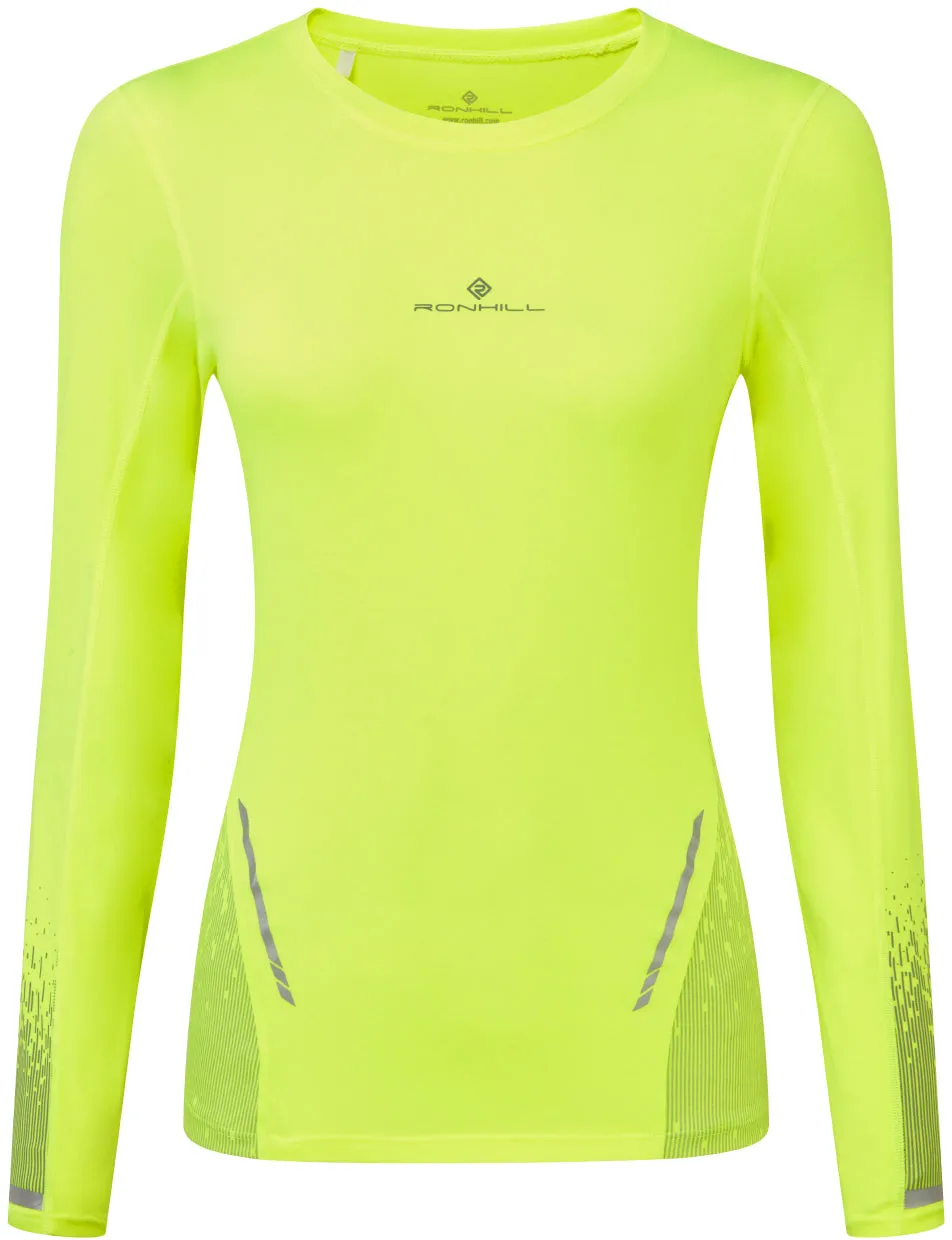 Ronhill Tech Reflect Long Sleeve Womens Running Top - Yellow