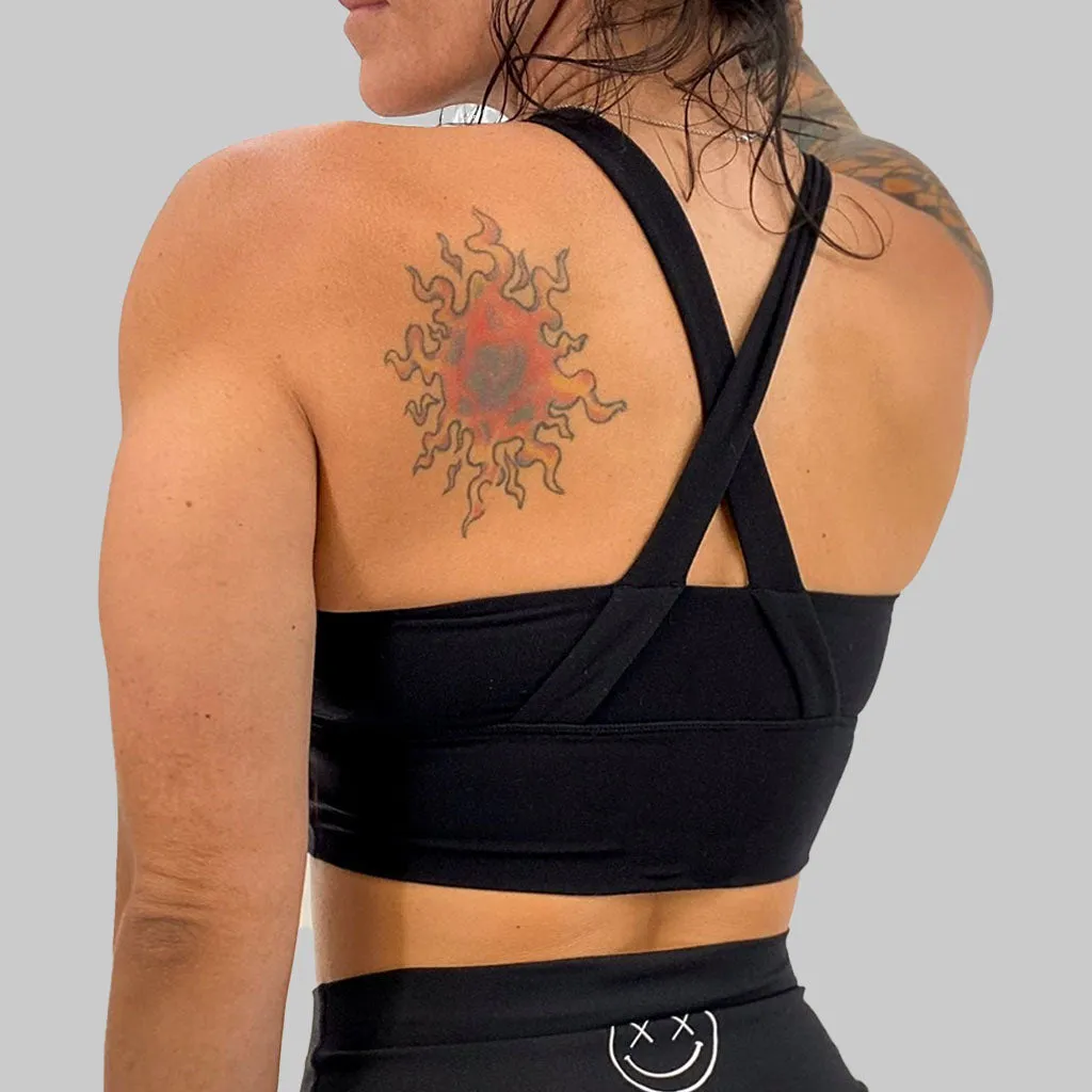 Salty Savage Ladies "the worst" X Back Sports Bra | Cocoa Beach Performance