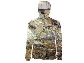 Secluded Brown Trout Heavyweight 1/4-Zip FlexShell Fishing Hoodie
