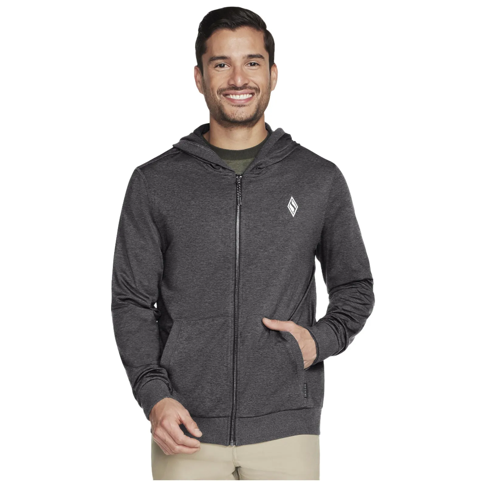 Skechers Mens Skech-Knits Ultra Go Full-Zip Hoodie