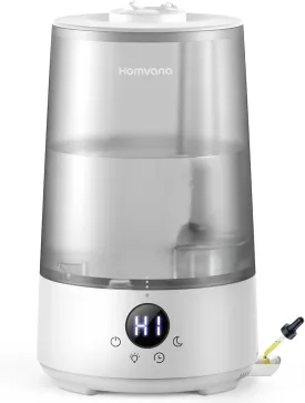 Small Humidifiers for Baby Bedroom, Cool Mist Top-Fill 3.6L 34H BPA FREE