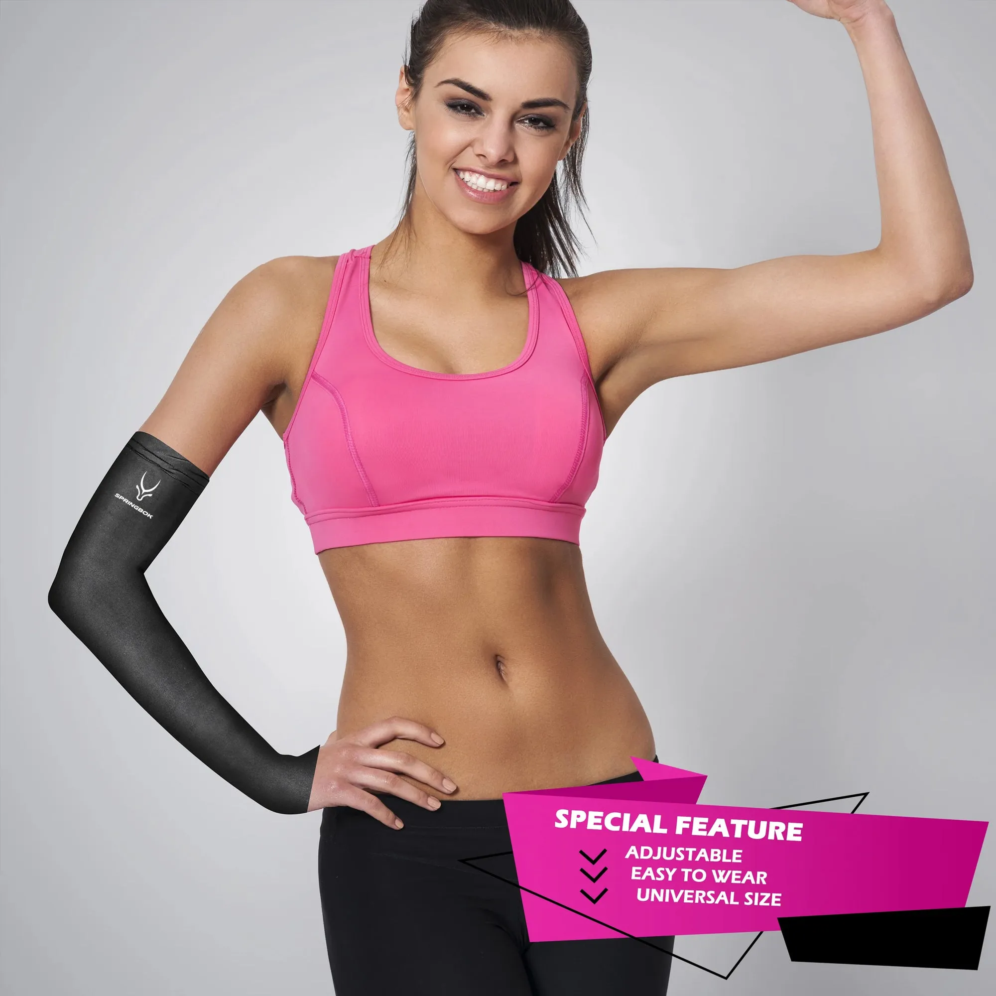Springbok Elbow Arm Sleeve with Thumb