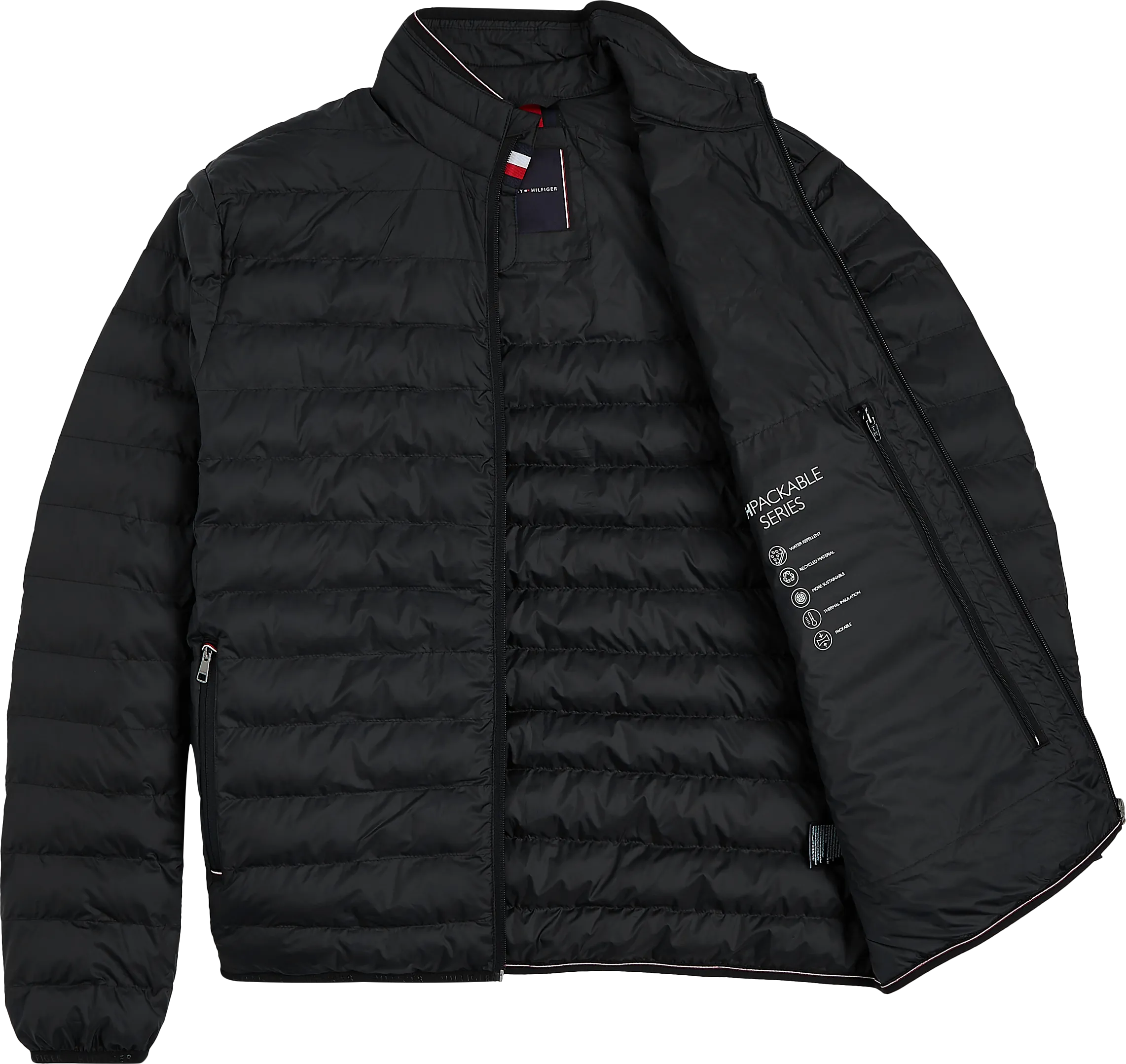 Tommy Hilfiger Core Packable Padded Jacket - Black (Recycled)
