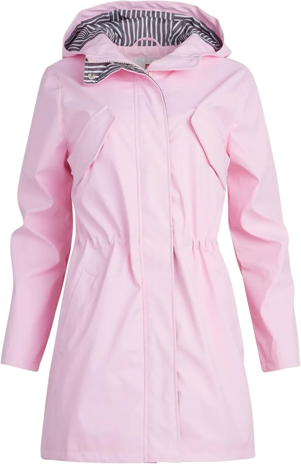 URBAN REPUBLIC Womans Raincoat  Waterproof Slicker Shell Rain Jacket (S-3XL, Plus Size)