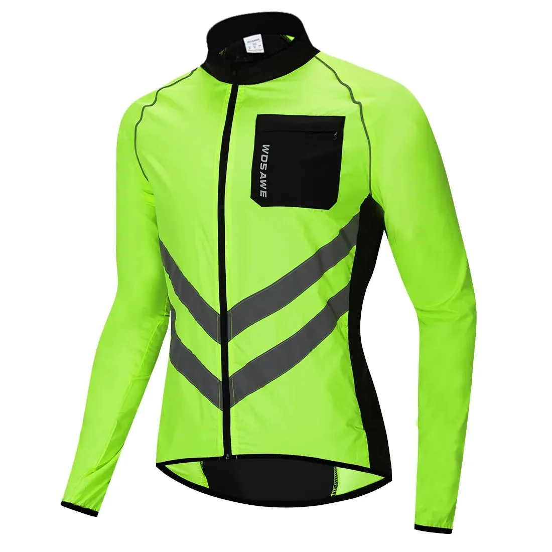Windproof Cycling Jacket MTB Bike Jersey Outdoor Sport Cycling Windbreaker Rainproof Reflective Bike Clothing Navy Blue