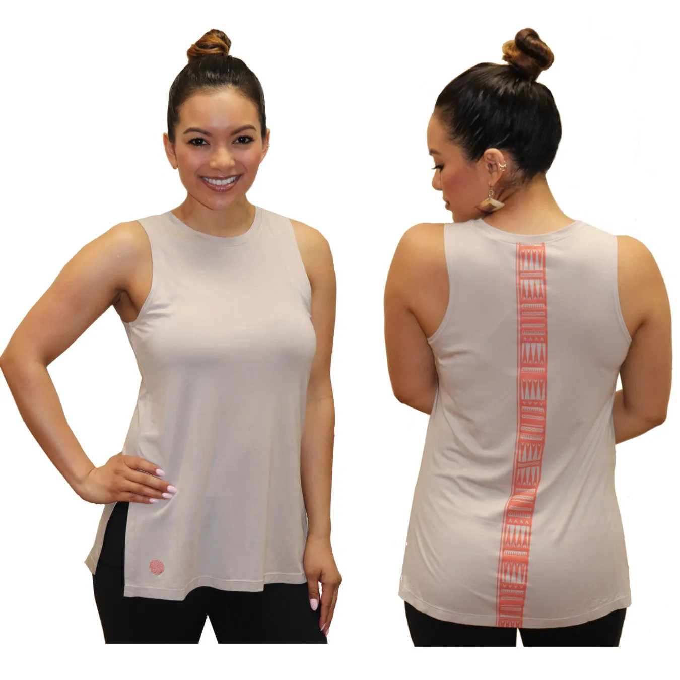 Women's Cotton / Spandex Super Soft Tank - Samoan Tattoo Kuahiwi Design