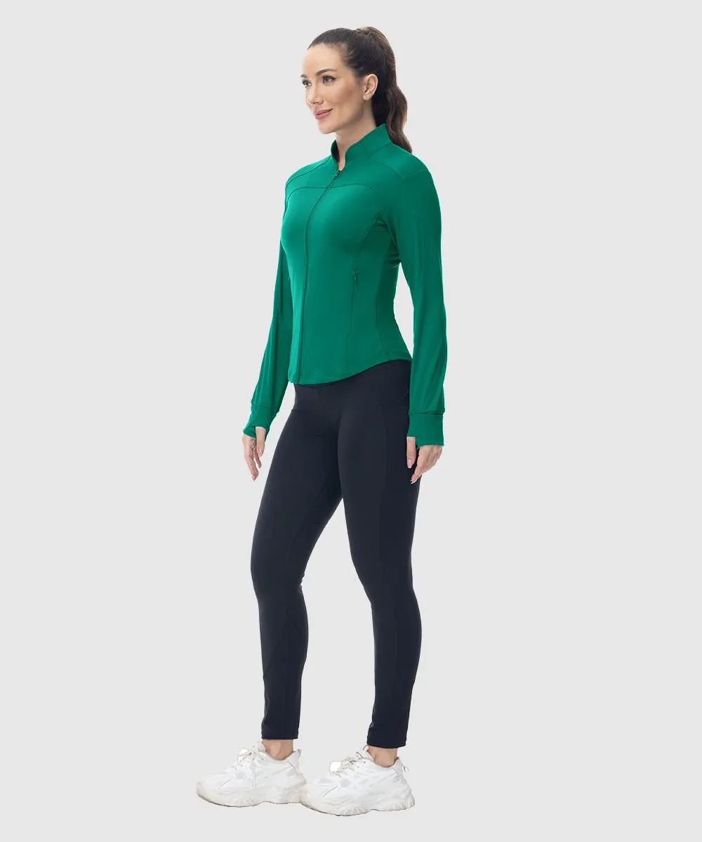 Women's Lightweight Full Zip Tight Mid Layer