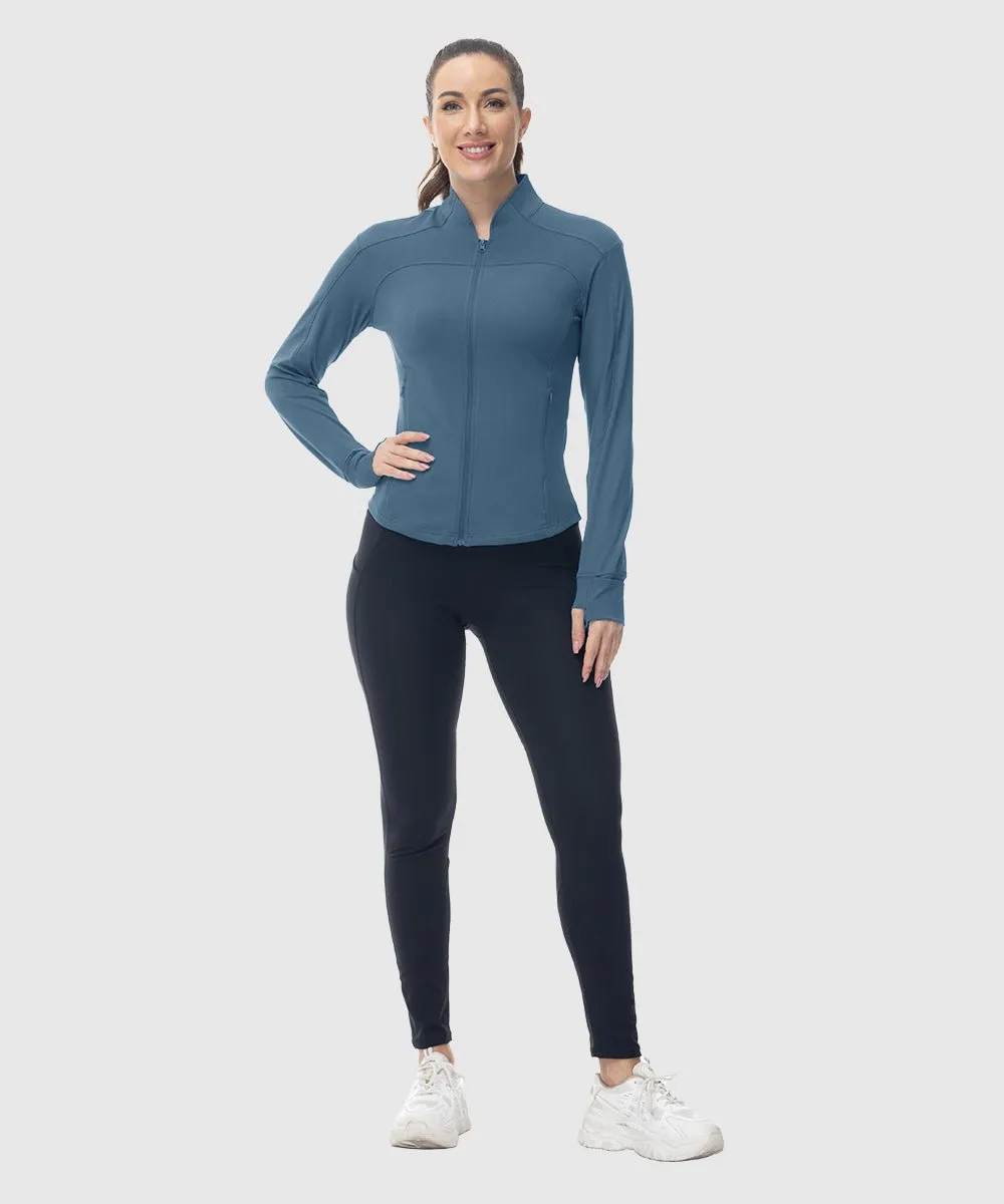 Women's Lightweight Full Zip Tight Mid Layer