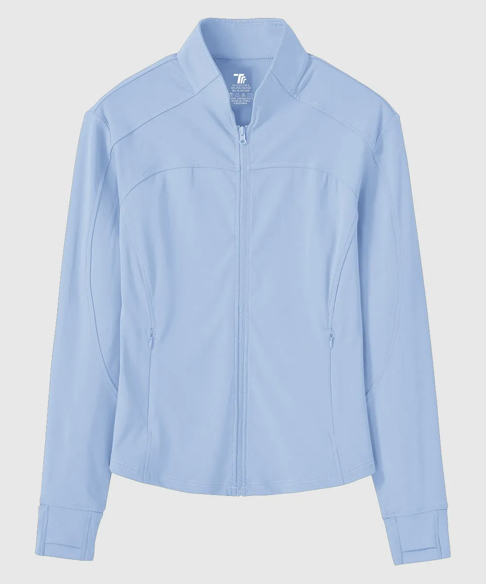 Women's Lightweight Full Zip Tight Mid Layer