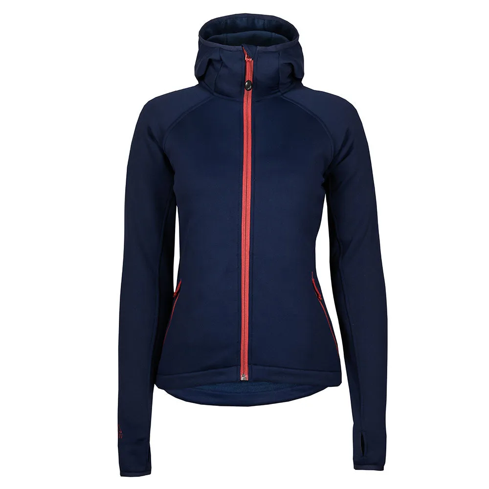 Womens Vandring Stretch Fleece Jacket (Navy/Rust)