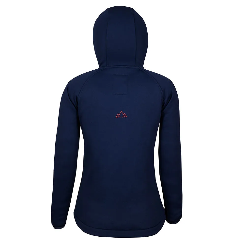 Womens Vandring Stretch Fleece Jacket (Navy/Rust)